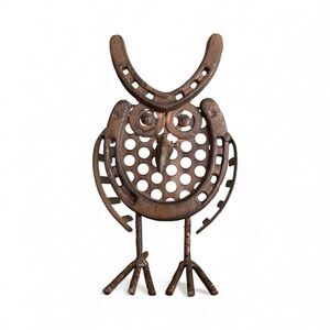 Vintage Owl Décor, Rustic Metal